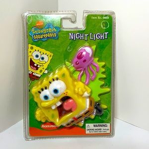 Vintage 2003 Sponge Bob Square Pants Night Light!  New Old Stock! NOS